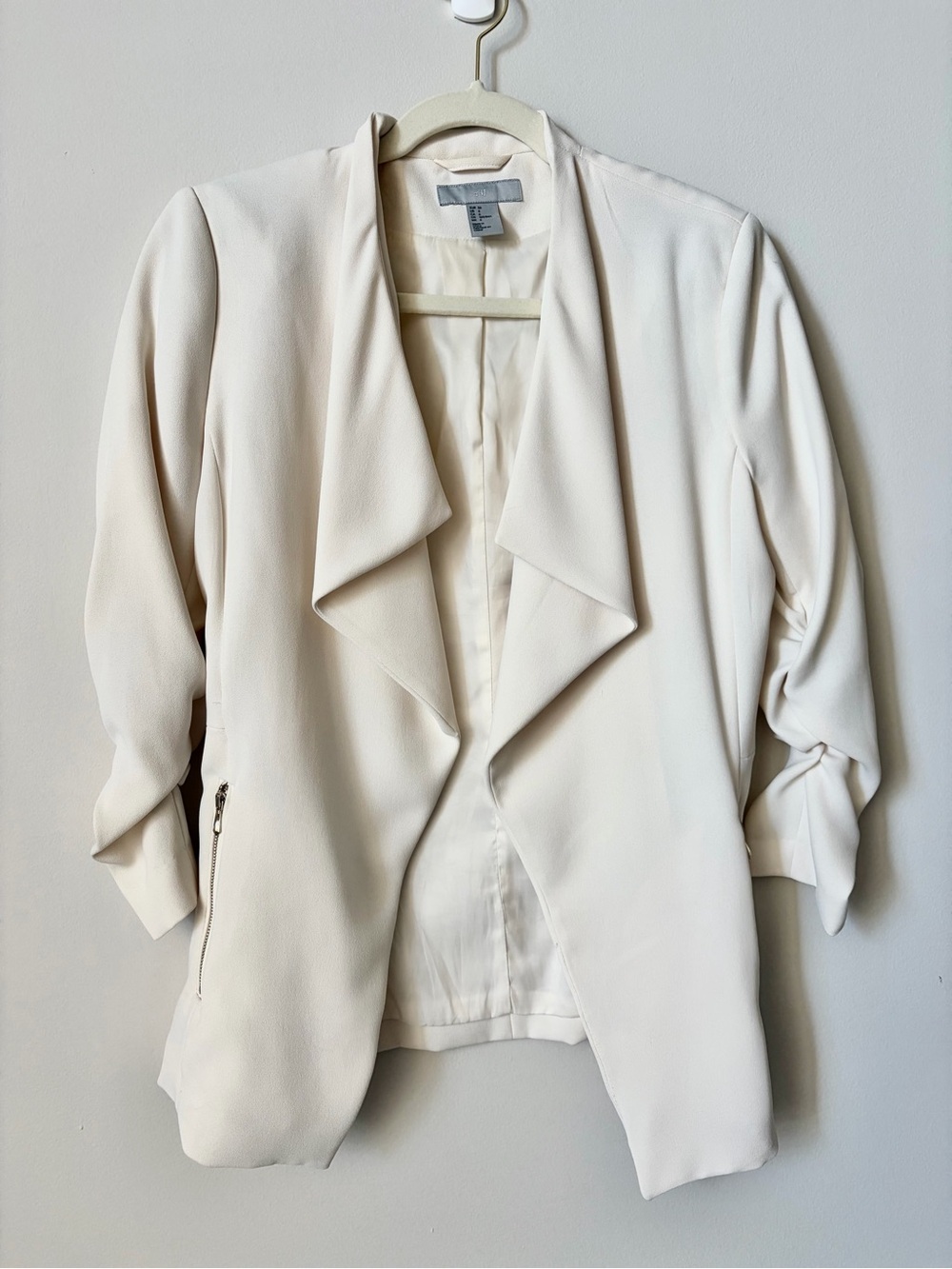 H&M Mid Sleeve Waterfall Blazer